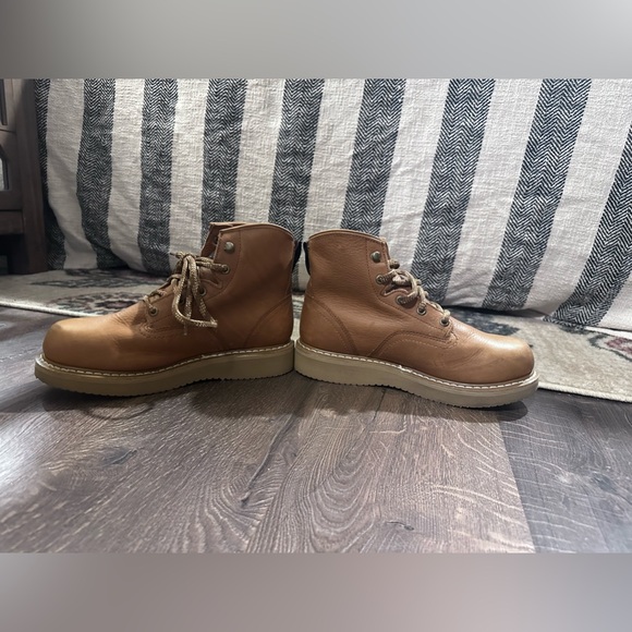 Georgia Boots 6” Wedge G6152 Men’s 9.5 Barracuda Gold - Picture 9 of 13